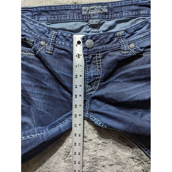 Silver Jeans Frances 18" Bootcut Jeans Women's Size 30 Dark Wash - Picture 8 of 13